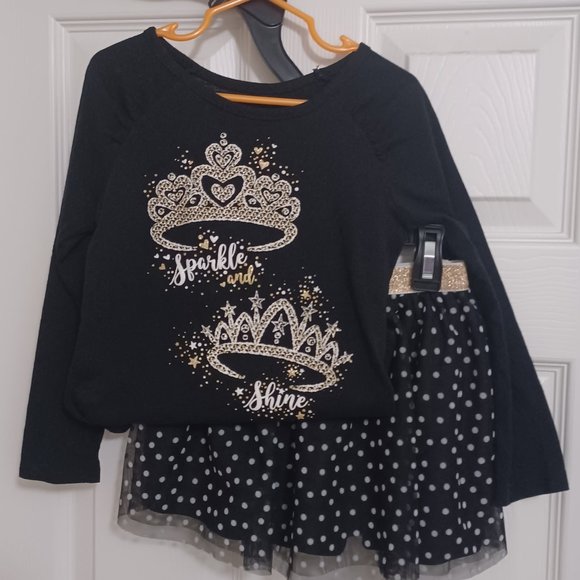 Girls size 5 shirt and skirt set - Epic Threads New - Picture 1 of 6